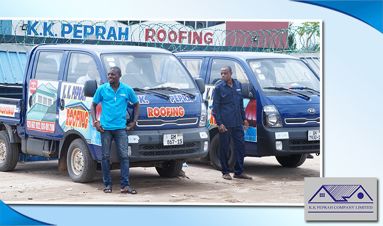 Roofing sheet delivery in Ghana